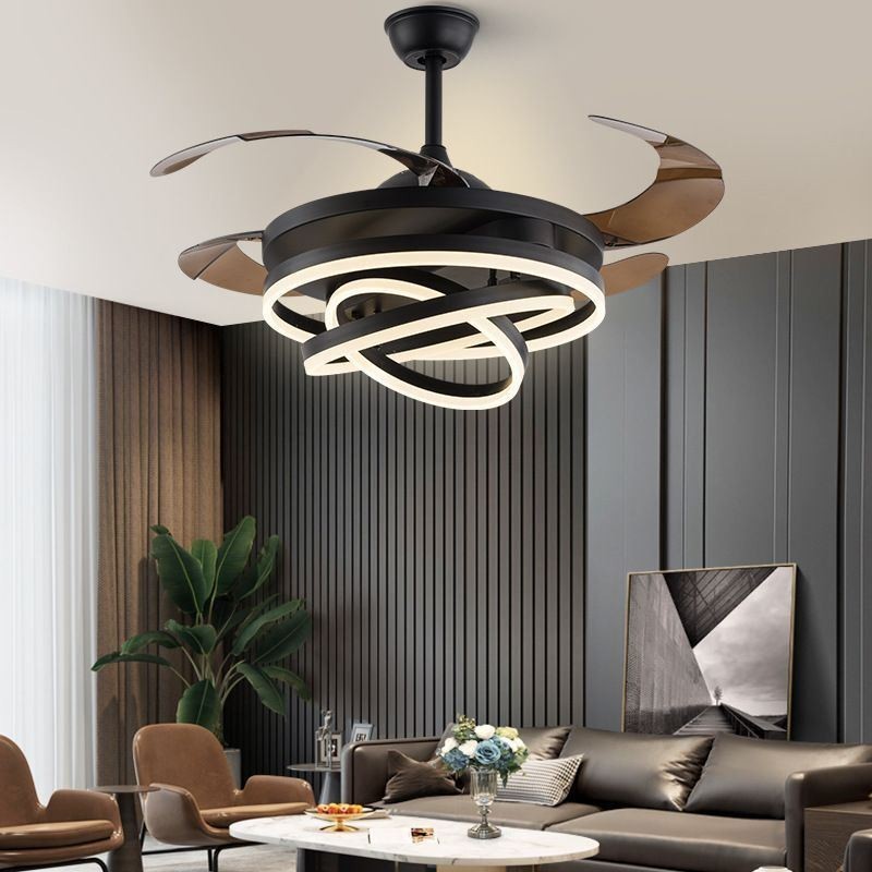 Lampadario ventilatore LED inverter creativo 72W 107x50 cm