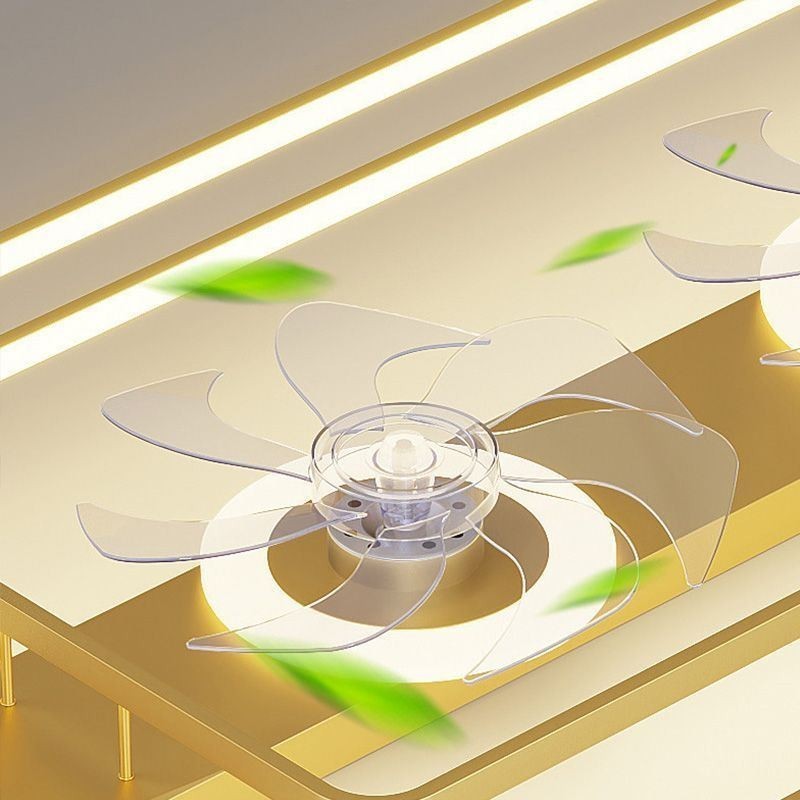 Lampadario ventilatore da soffitto a filo moderno con luce LED, telecomando e 3 velocità
