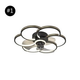 Ventilatore da soffitto LED con luce, dimmerazione tricolore, telecomando, 55 x 16 cm