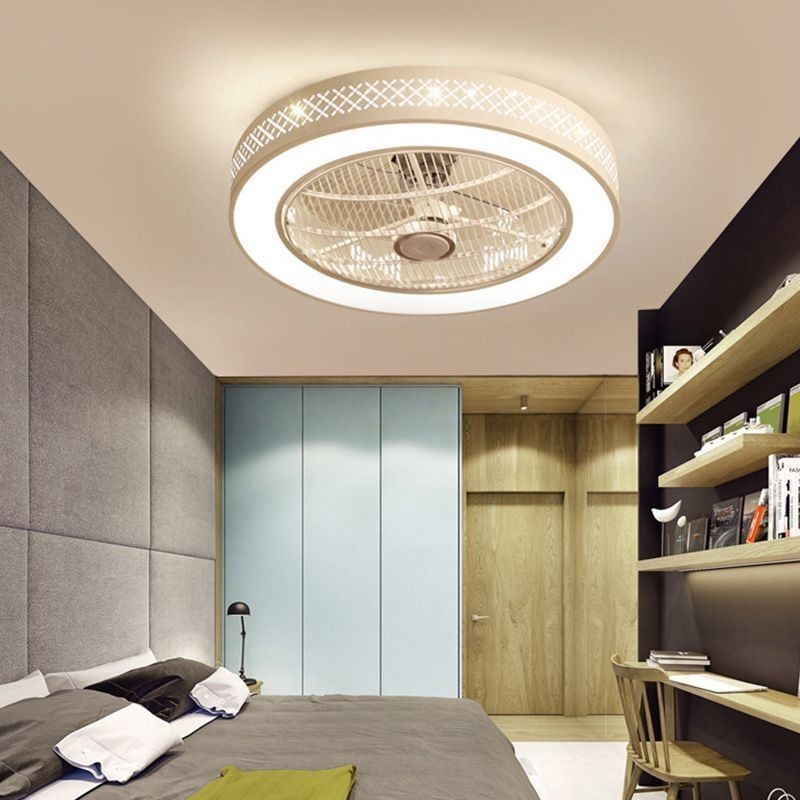 Ventilatore da soffitto ultrasottile invisibile con luce LED