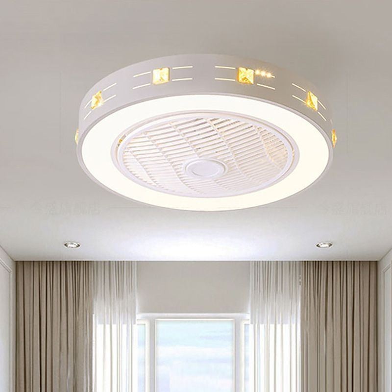 Ventilatore da soffitto ultrasottile invisibile con luce LED