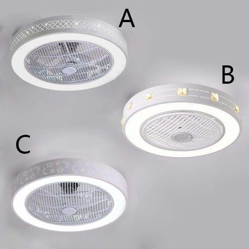 Ventilatore da soffitto ultrasottile invisibile con luce LED