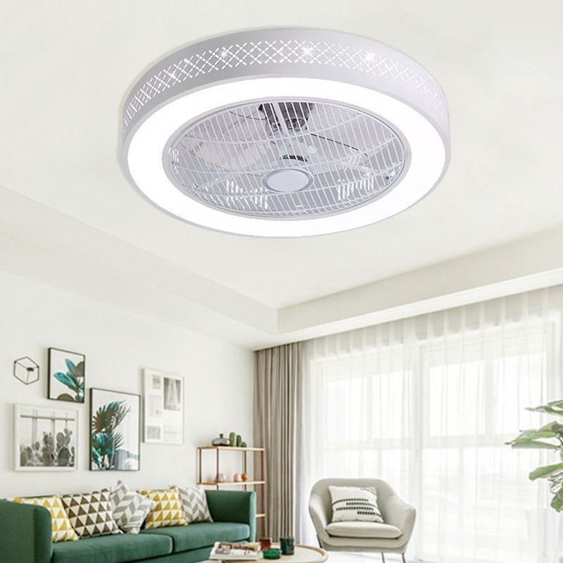 Ventilatore da soffitto ultrasottile invisibile con luce LED