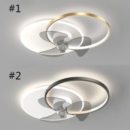 Lampada da soffitto LED con ventilatore moderno semplice 48 W 3840 lm con telecomando