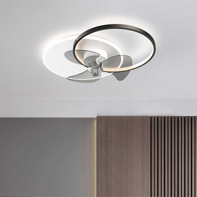 Lampada da soffitto LED con ventilatore moderno semplice 48 W 3840 lm con telecomando