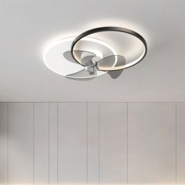 Lampada da soffitto LED con ventilatore moderno semplice 48 W 3840 lm con telecomando