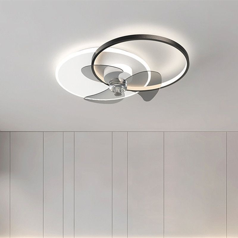Lampada da soffitto LED con ventilatore moderno semplice 48 W 3840 lm con telecomando
