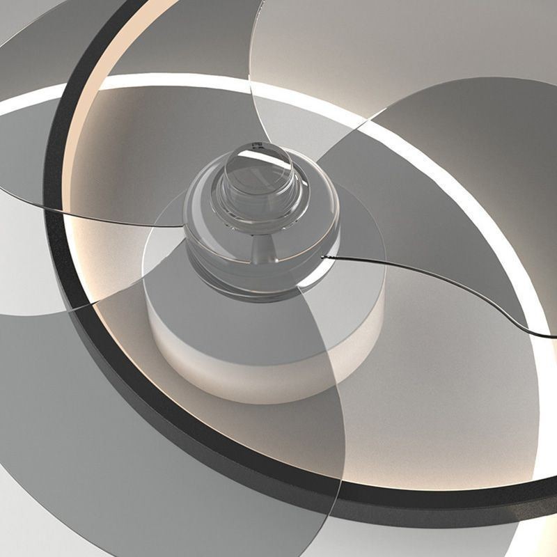 Lampada da soffitto LED con ventilatore moderno semplice 48 W 3840 lm con telecomando