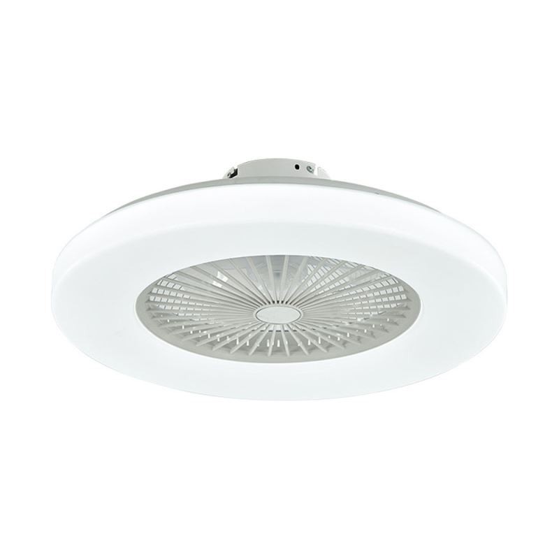 Ventilatore da soffitto LED tricromatico dimmerabile con telecomando, 3 velocità, 5 pale