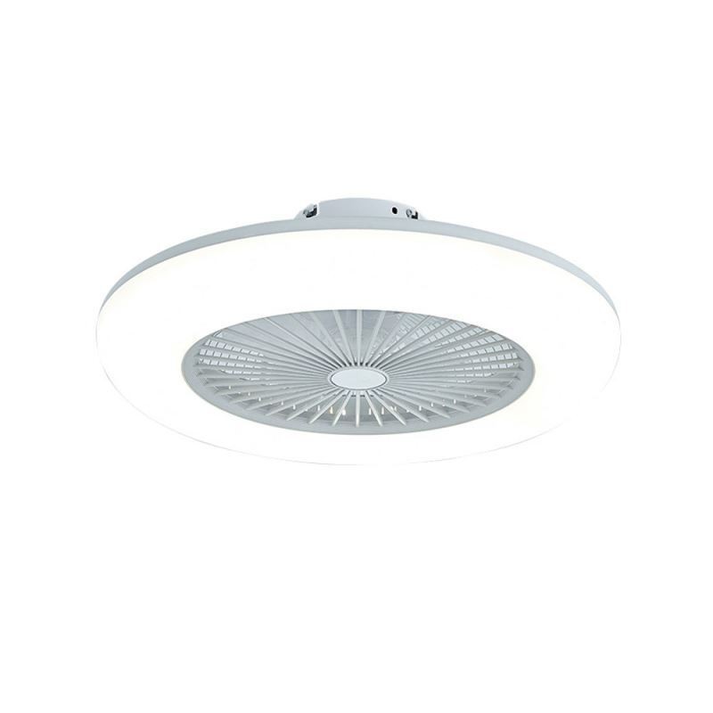 Ventilatore da soffitto con luce LED tricromatica dimmerabile e telecomando, 3 velocità