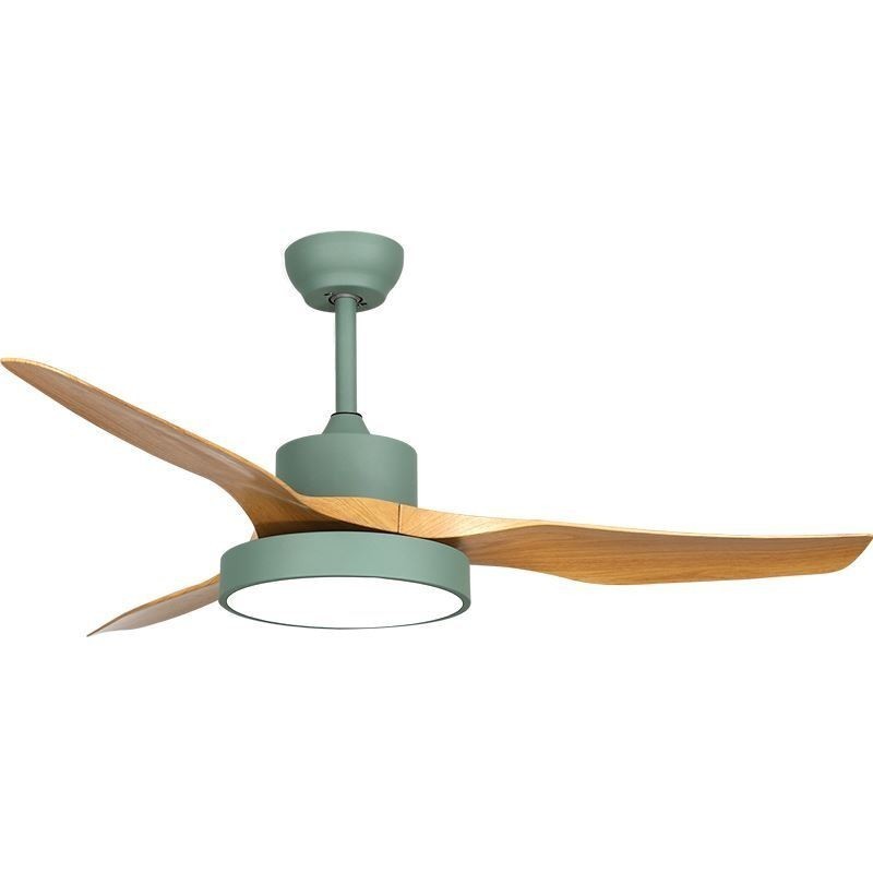Ventilatore da soffitto con luce LED e telecomando, 3 pale, 112 x 45 cm
