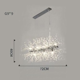 Lampada a sospensione moderna Firework Pendant Light 9 luci E9 72x40 cm