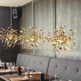 Lampadario LED moderno minimalista in acciaio inox