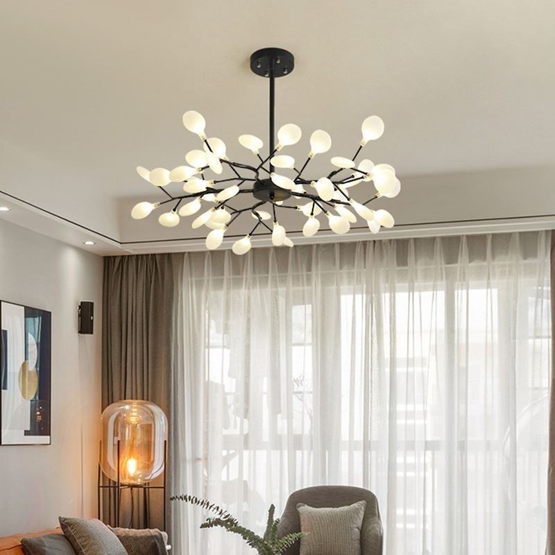 Lampadario nordico a bracci LED G4 45 luci 110 x 25 cm