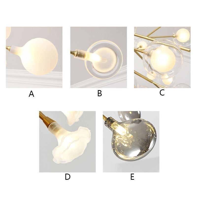 Lampadario nordico a bracci LED G4 45 luci 110 x 25 cm