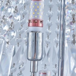 Lampadario in cristallo retrò americano con 18 luci
