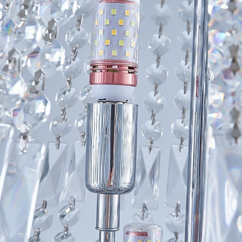 Lampadario in cristallo retrò americano con 18 luci