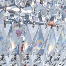 Lampadario in cristallo retrò americano con 18 luci