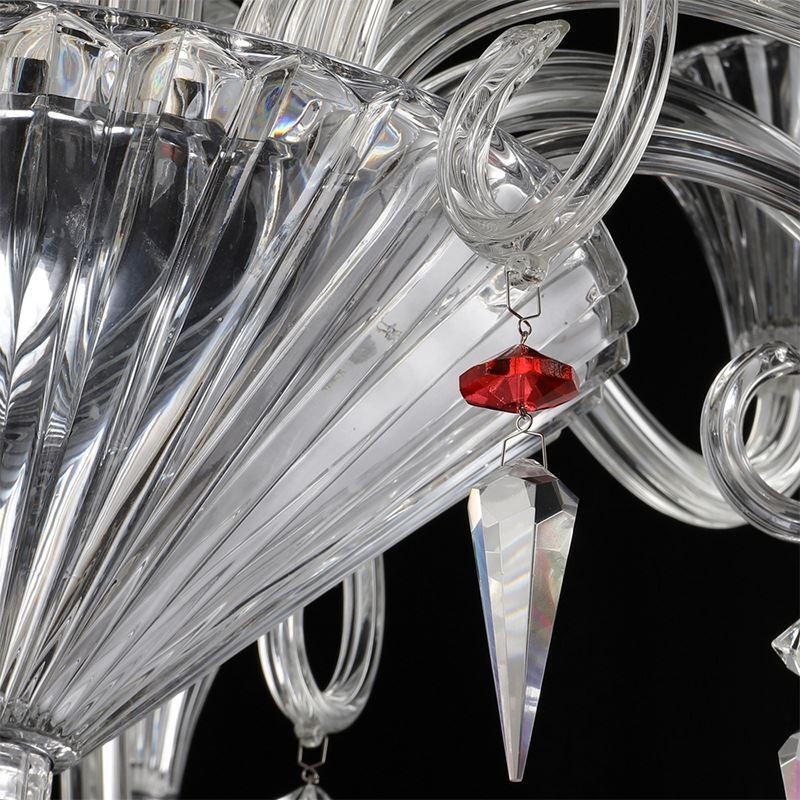 Lampadario europeo in cristallo a 18 luci