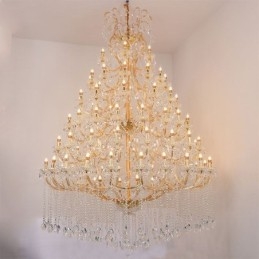 Lampadario in cristallo di lusso da soffitto con 96 luci