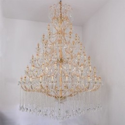 Lampadario in cristallo di lusso da soffitto con 96 luci