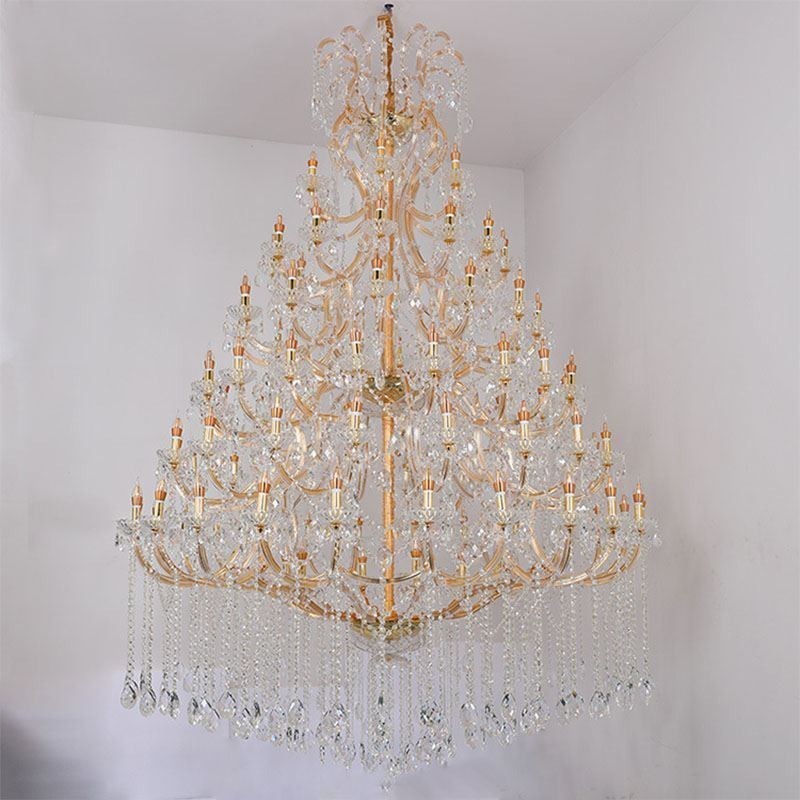 Lampadario in cristallo di lusso da soffitto con 96 luci