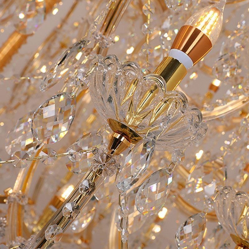 Lampadario in cristallo di lusso da soffitto con 96 luci