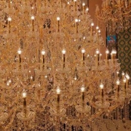 Lampadario in cristallo di lusso da soffitto con 96 luci