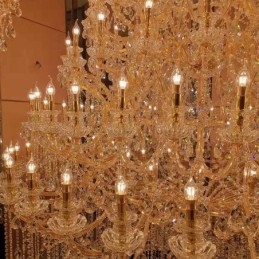 Lampadario in cristallo di lusso da soffitto con 96 luci