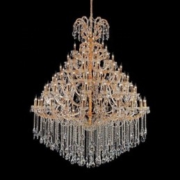Lampadario in cristallo di lusso da soffitto con 96 luci