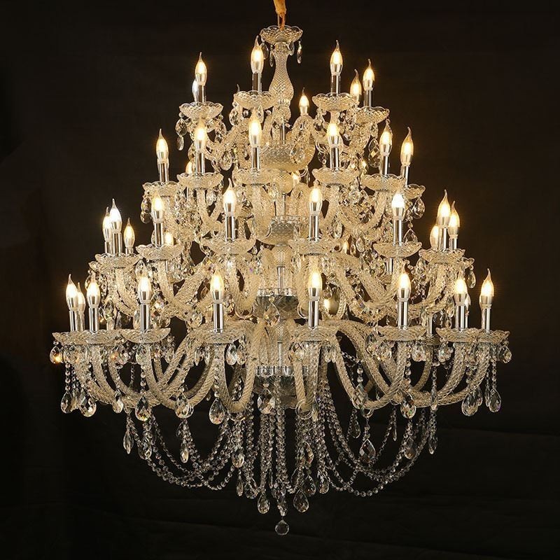 Lampadario in cristallo europeo a 53 luci