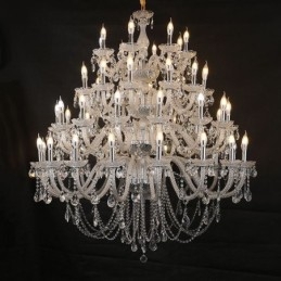 Lampadario in cristallo europeo a 53 luci