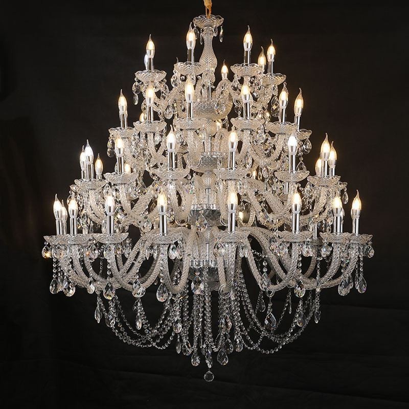 Lampadario in cristallo europeo a 53 luci