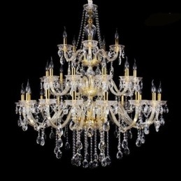 Lampadario di cristallo di lusso a soffitto 32 luci