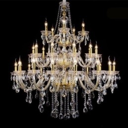 Lampadario di cristallo di lusso a soffitto 32 luci