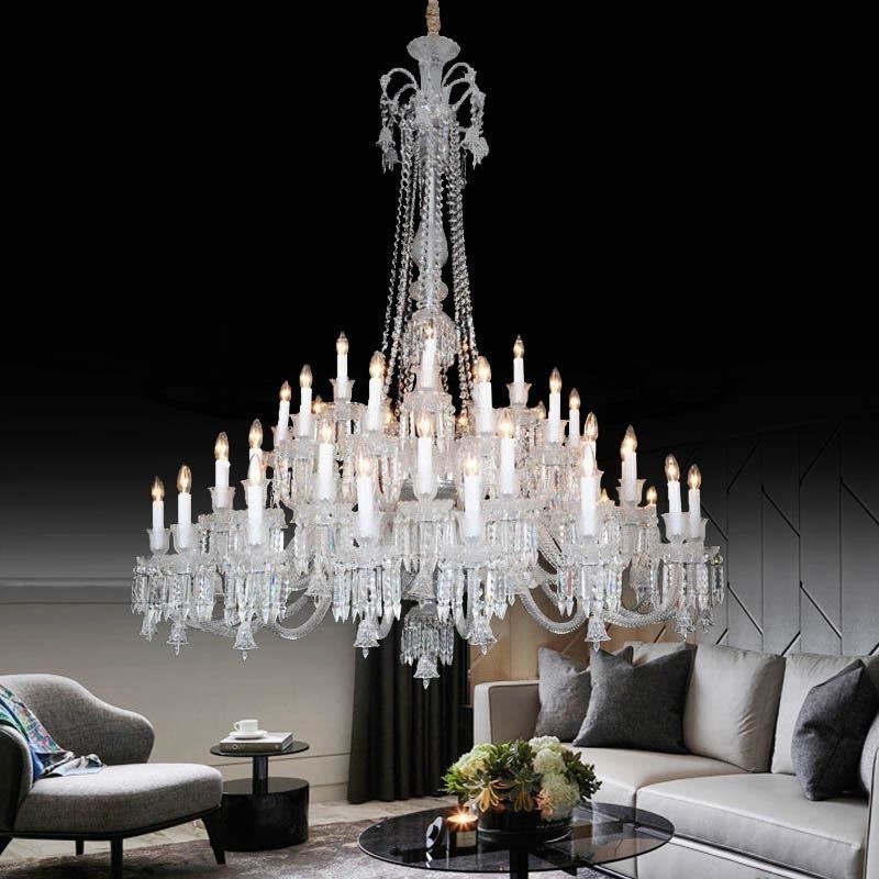 Lampadario europeo in cristallo a 48 luci
