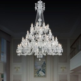 Lampadario europeo in cristallo a 48 luci