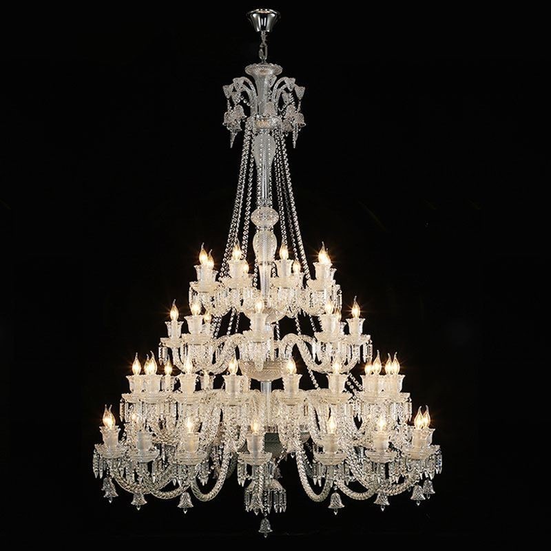 Lampadario europeo in cristallo a 48 luci