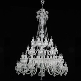 Lampadario europeo in cristallo a 48 luci