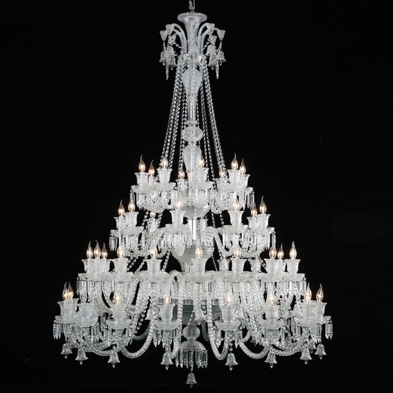 Lampadario europeo in cristallo a 48 luci