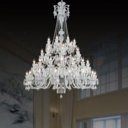 Lampadario europeo in cristallo a 48 luci