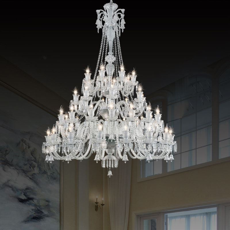 Lampadario europeo in cristallo a 48 luci