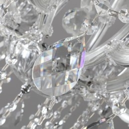 Lampadario europeo in cristallo, plafoniera decorativa 24 luci