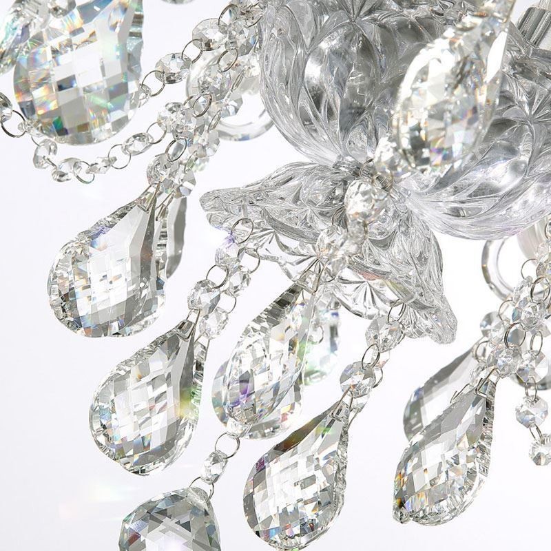 Lampadario in cristallo europeo a 32 luci, lampada da soffitto decorativa di lusso
