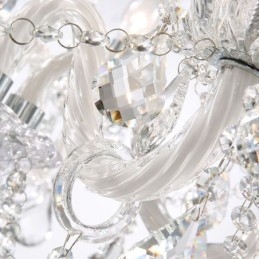 Lampadario in cristallo europeo a 32 luci, lampada da soffitto decorativa di lusso