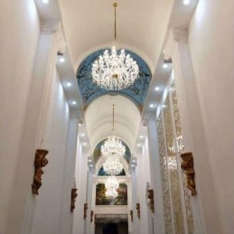 Lampadario in cristallo europeo a 32 luci, lampada da soffitto decorativa di lusso