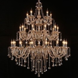 Lampadario a sospensione in cristallo europeo 30 luci