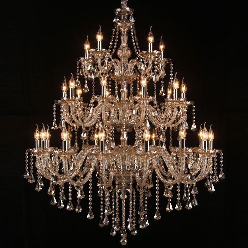 Lampadario a sospensione in cristallo europeo 30 luci