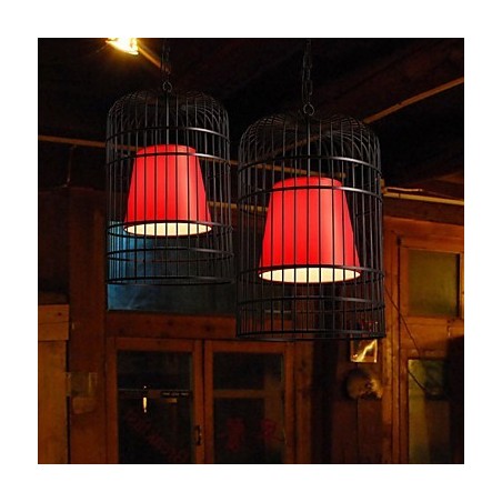 Lampadario a sospensione lanterna retrò classico in metallo 46 cm