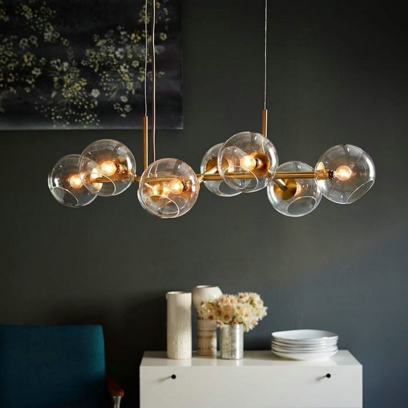 Lampada a sospensione moderna semplice Magic Bean 8 luci
